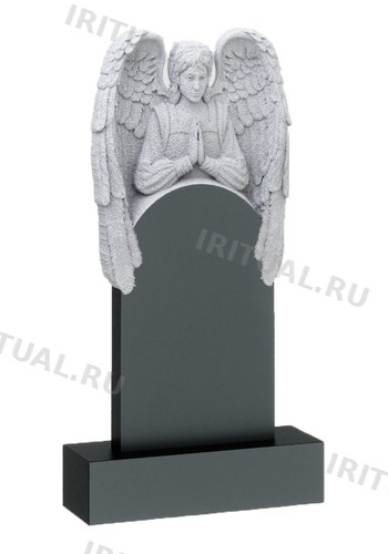 Памятник с ангелом-юношей и сложенными книзу крыльями (K176)