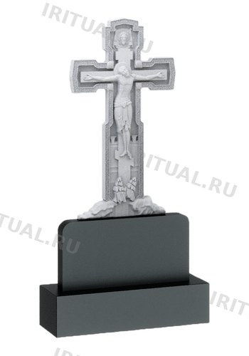Памятник с Распятием на скале над низкой стелой (K216)