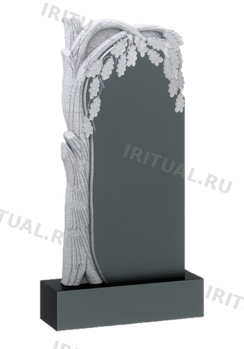 Памятник с дубом по левому краю и кроной поверх (K276)