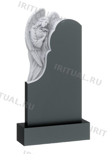 Памятник с задумчивым ангелом у левого плеча (K374)
