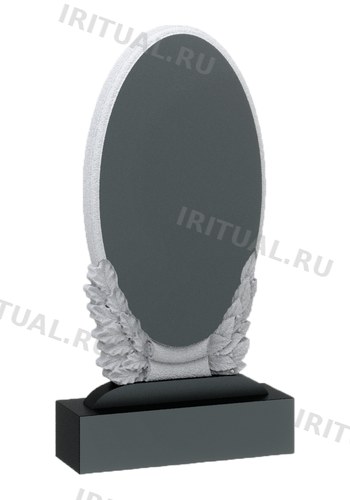 Памятник-овал в обрамлении крыльев (K416)