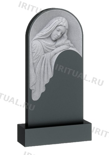 Памятник с задумчивой женщиной в закруглённом верху (K524)