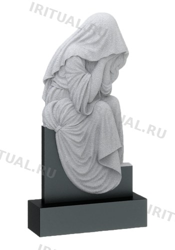 Памятник с сидящей женщиной, закрывшей лицо руками (K610)