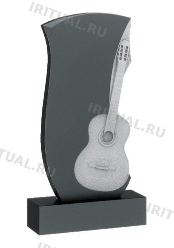 Памятник с классической гитарой у правого края (K614)