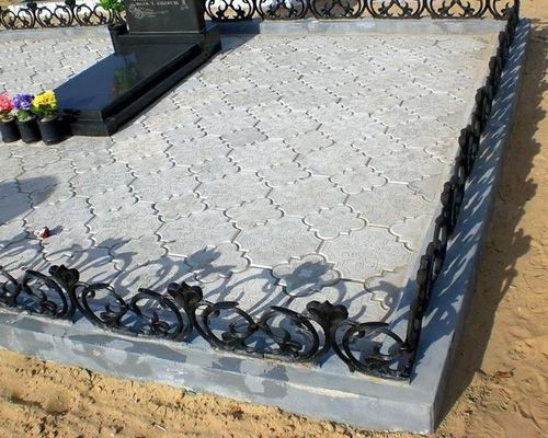 плитка тротуарная на могилу