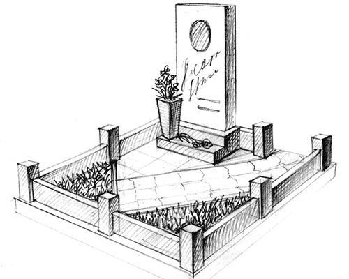 эскизы надгробных памятников