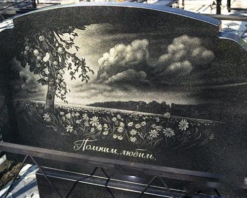 гравировка на надгробии